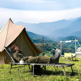 Outsunny Five-Position Reclining Sun Lounger - Black