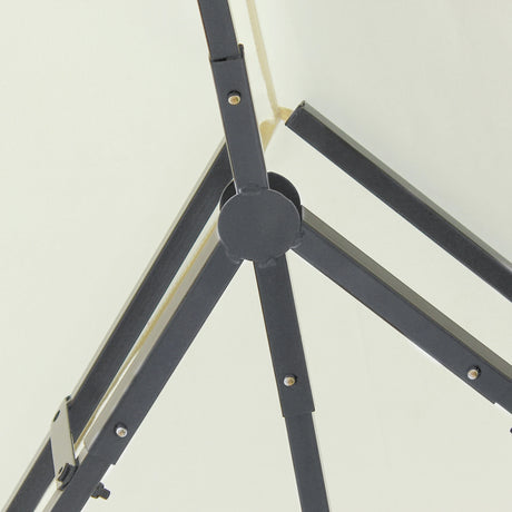 Outsunny 4x3m Gazebo with Curtains, Double Roof Outdoor Shelter for Garden, Solid Steel Frame, Perfect for Lawn & Deck, Beige