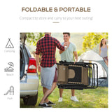 Outsunny Zero Gravity Lounger Chair, Folding Reclining Patio Chair with Shade Cover, Padded Seat, Cup Holder, Soft Cushion and Headrest for Poolside, Camping, Coffee