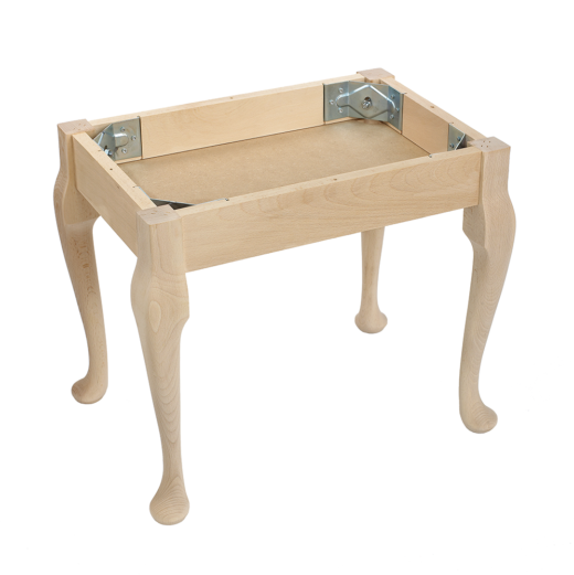 Wooden Georgian Stool Kit – H445mm x W500mm x D335mm in a Raw Finish