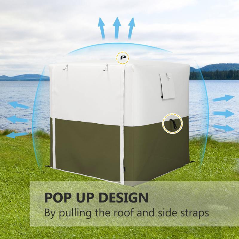 Outsunny 2 x 2m Pop-Up Gazebo, with Accessories - Green