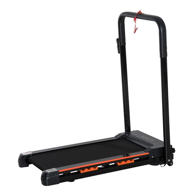 HOMCOM Steel Folding Motorized Home Treadmill w/ LCD Monitor Black