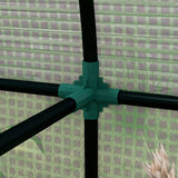 Outsunny Tomato Greenhouse, Garden Growhouse with 2 Roll-up Doors and 4 Mesh Windows, Portable Indoor Outdoor Green House, 185 x 94 x 150cm, Green