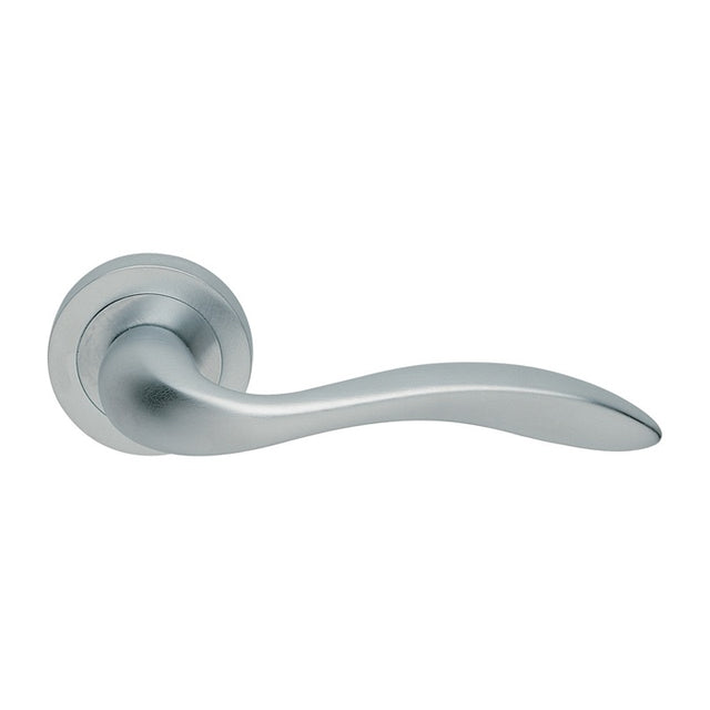 GIAVA LEVER ON CONCEALED FIX ROUND ROSE CSA (SATIN CHROME) - SATIN CHROME - 51MM - PAIR