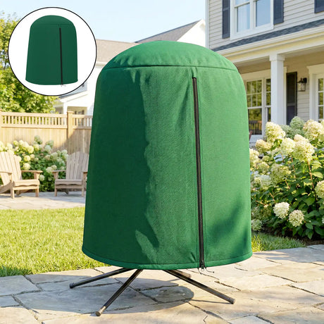 Outsunny 190 x 128cm Hanging Egg Chair Furniture Cover - Green