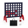 Giant 4-in-a-row Game Set Wooden Jumbo 4-to-Score Game-Blue