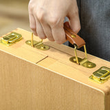 Vinsetto Wooden Table Easel Box Hold Canvas up to 61cm, Adjustable Beechwood Storage Table Box Easel, Portable Folding Artist Drawing & Sketching Board for Adults, Beginners, Artists Painting