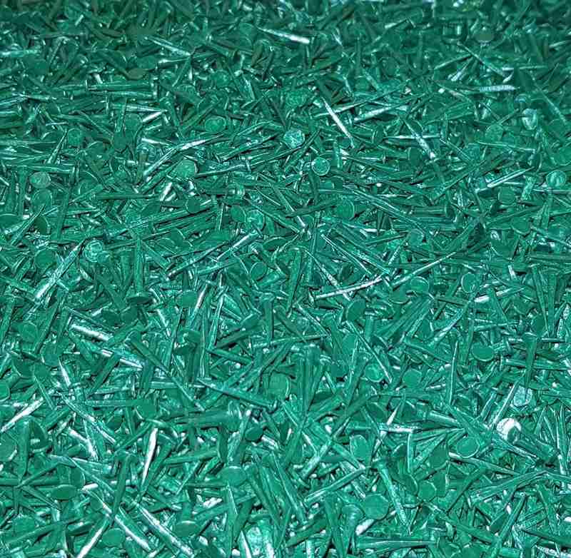 13mm Cut Gimp Pin – Green - 1 kg