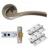 SINES DOOR PACK - SATIN NICKEL/POLISHED CHROME - PACK