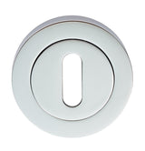 ESCUTCHEON - LOCK PROFILE ON CONCEALED FIX ROUND ROSE - POLISHED CHROME - 52 x 8 - EACH