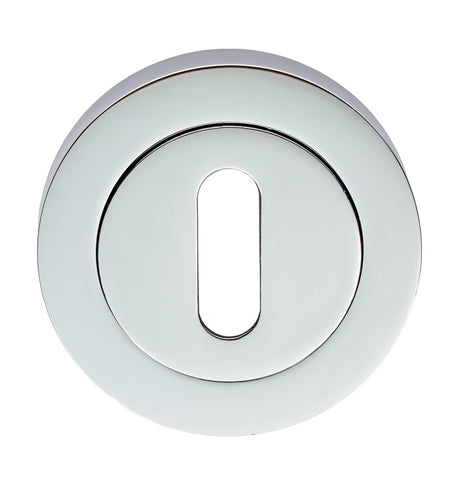 ESCUTCHEON - LOCK PROFILE ON CONCEALED FIX ROUND ROSE - POLISHED CHROME - 52 x 8 - EACH