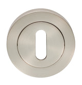 ESCUTCHEON - LOCK PROFILE ON CONCEALED FIX ROUND ROSE - SATIN NICKEL - 52 x 8 - EACH
