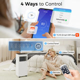 HOMCOM Portable Air Conditioner 5000 BTU, 4-in-1 AC Unit with Cool, Dehumidifier, Fan, Sleep Mode, WiFi Voice Remote Control
