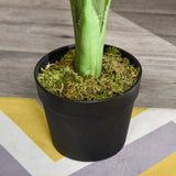 HOMCOM Decorative Artificial Monstera Plants in Pot Fake Plants for Home Indoor Decor, 85cm