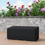 Outsunny Rectangular Patio Garden Furniture Cover Waterproof for 3 Seater Sofa Bistro Set, UV Resistant Protection 600D Oxford Fabric Rattan Lounge Clean Cover, 190 x 72 x 76cm, Black
