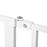 PawHut Wide Dog Safety Gate, with Door Pressure, for Doorways, Hallways, Staircases - White