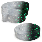 2-in-1 Toddler Chair Glow in the Dark Kids Couch with Removable and Washable Cover-Grey