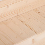 Outsunny Garden Wooden Planters14 Non-Woven Fabric, Rectangular Raised Bed,Fir Wood14Indoor/Outdoor, 122.5Lx56.5Wx76H cm