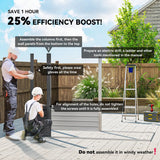 Outsunny 3.7 x 7.9ft Galvanised Steel Shed, with Latched Door and Padlock - Grey