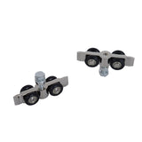 HOMCOM 6.5FT/2000mm Modern Sliding Barn Door Closet Hardware Track Kit Aluminium Track System Unit For Single Wooden Door