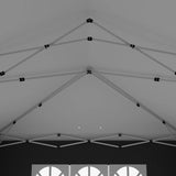 Outsunny 3 x 6 m Pop Up Gazebo with Sides and Windows, Height Adjustable Wedding Camping Party Tent Canopy Marquee with Storage Bag for Garden, Event, Black