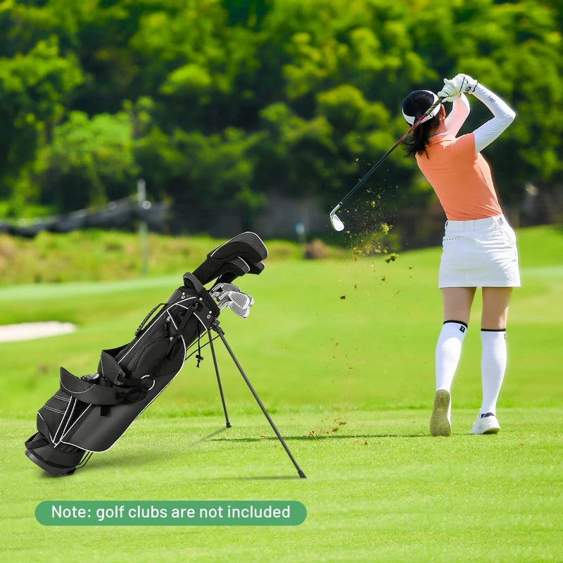 Ultra Lightweight Golf Bag with 4-Way Top Dividers for Golf Course &amp; Travel-Black