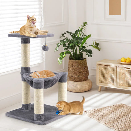 Multi-level Cat Tree with Cosy Hammock for Cats