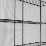 Outsunny 8 x 6ft Walk-In Greenhouse, with Shelves - White