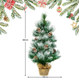 24 Inch Snow Flocked Artificial Christmas Tree