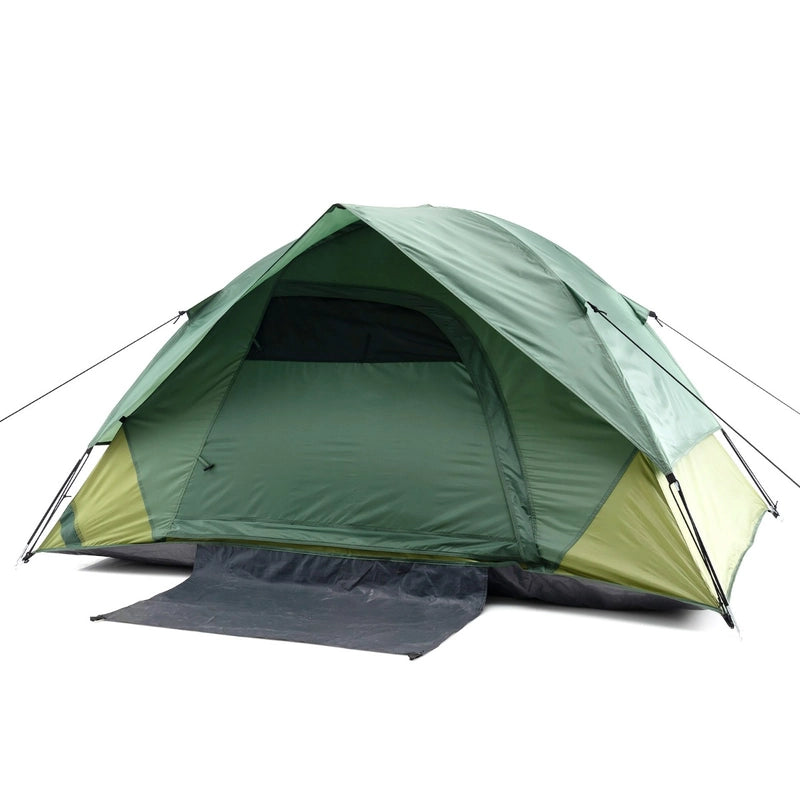 Lightweight Outdoor Tent with Removable Rain Fly and Double-layer Door-Green