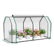 Portable Greenhouse with Roll-Up Zippered Door for Garden