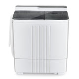 Twin Tub Portable Washing Machine with 1.5KG Capacity Dryer-Grey