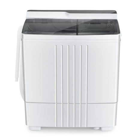 Twin Tub Portable Washing Machine with 1.5KG Capacity Dryer-Grey