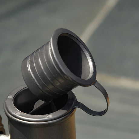 Outsunny 20kg Square Parasol Base Outdoor Garden Cement Umbrella Weight Stand Holder, Fits 32mm,38mm,48mm Pole - Black