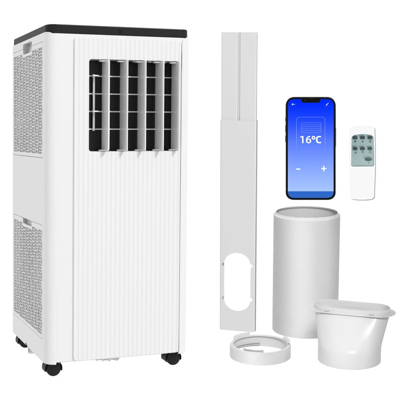 HOMCOM 9,000 BTU App-Controlled Mobile Air Conditioner, 20m2 Radius - White
