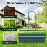 24 x 13 Inch Tow Lawn Roller Water Filled Metal Push Roller