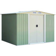 6' x 8' Outdoor Storage Shed Tool House with Sliding Door-Light Green