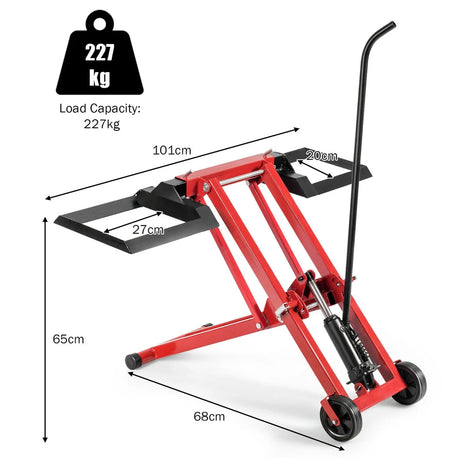 Hydraulic Lawnmower Lift Jack for Tractors and Zero Turn Riding Lawn Mowers