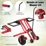Hydraulic Lawnmower Lift Jack for Tractors and Zero Turn Riding Lawn Mowers