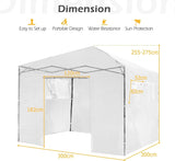 Greenhouse Outdoor Mini Walk-in Plant Portable Garden Greenhouse-White