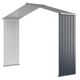 Outdoor Storage Shed with 4 Vents and Double Sliding Door-277cm Storage Shed Extension