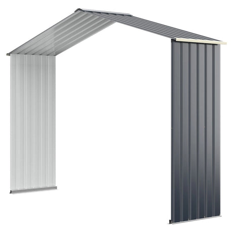 Outdoor Storage Shed with 4 Vents and Double Sliding Door-277cm Storage Shed Extension