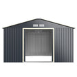Outdoor Storage Shed with 4 Vents and Double Sliding Door-340x255cm Storage Shed