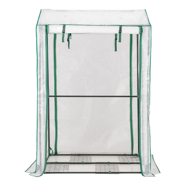 Walk-in Garden Greenhouse with Zippered Doors for Outdoor