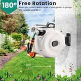 15+1M and 20+2M Wall Mounted Hose Reel Retractable Auto Rewind Watering-20+2M