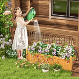 Wooden Raised Garden Bed with Drainage System for Garden