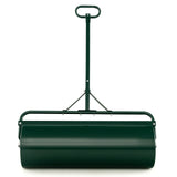 Metal Lawn Roller with Detachable Gripping Handle-Green