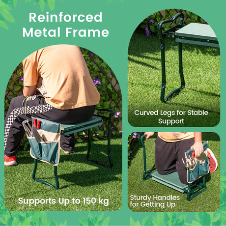 Folding Sturdy Garden Kneeler Pad and Cushion Seat