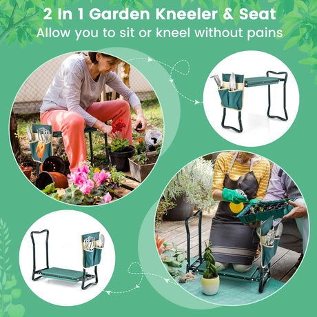Folding Sturdy Garden Kneeler Pad and Cushion Seat