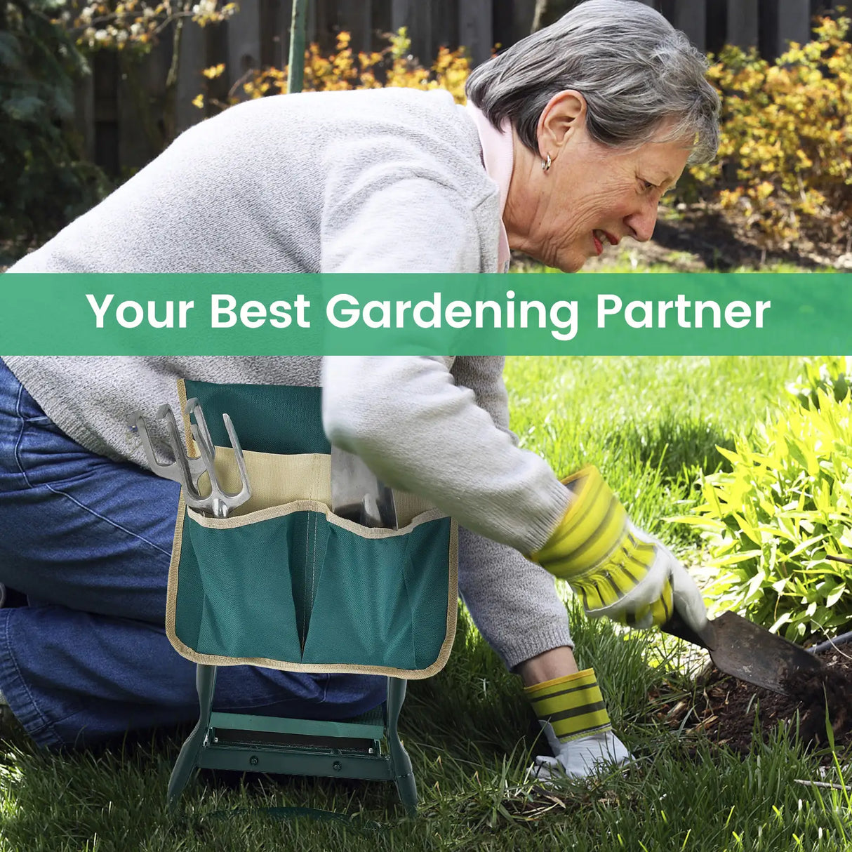 Folding Sturdy Garden Kneeler Pad and Cushion Seat